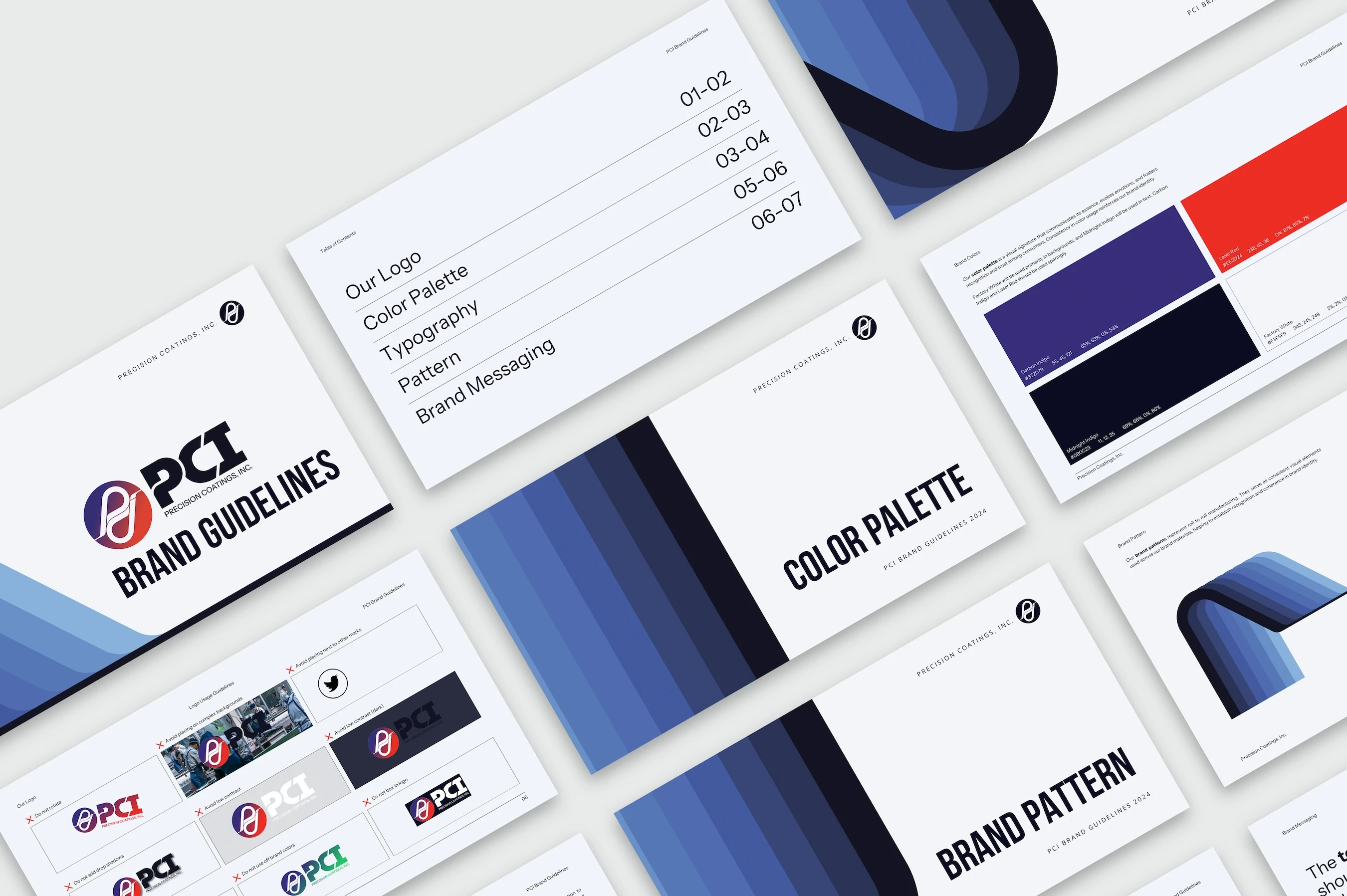 PCI brand guide spread